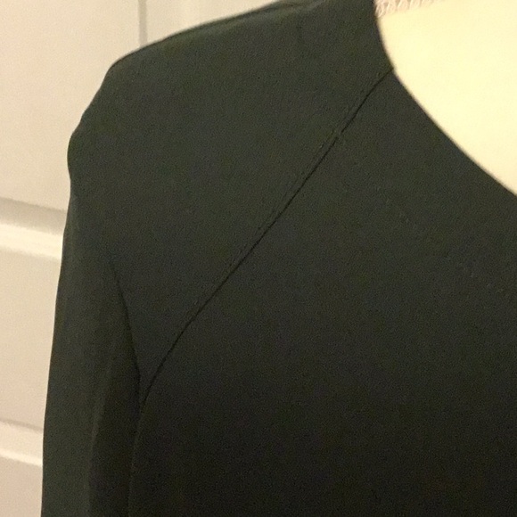 Banana Republic Green A-line Dress 3/4 Sleeve Crew Neck - Picture 2 of 9